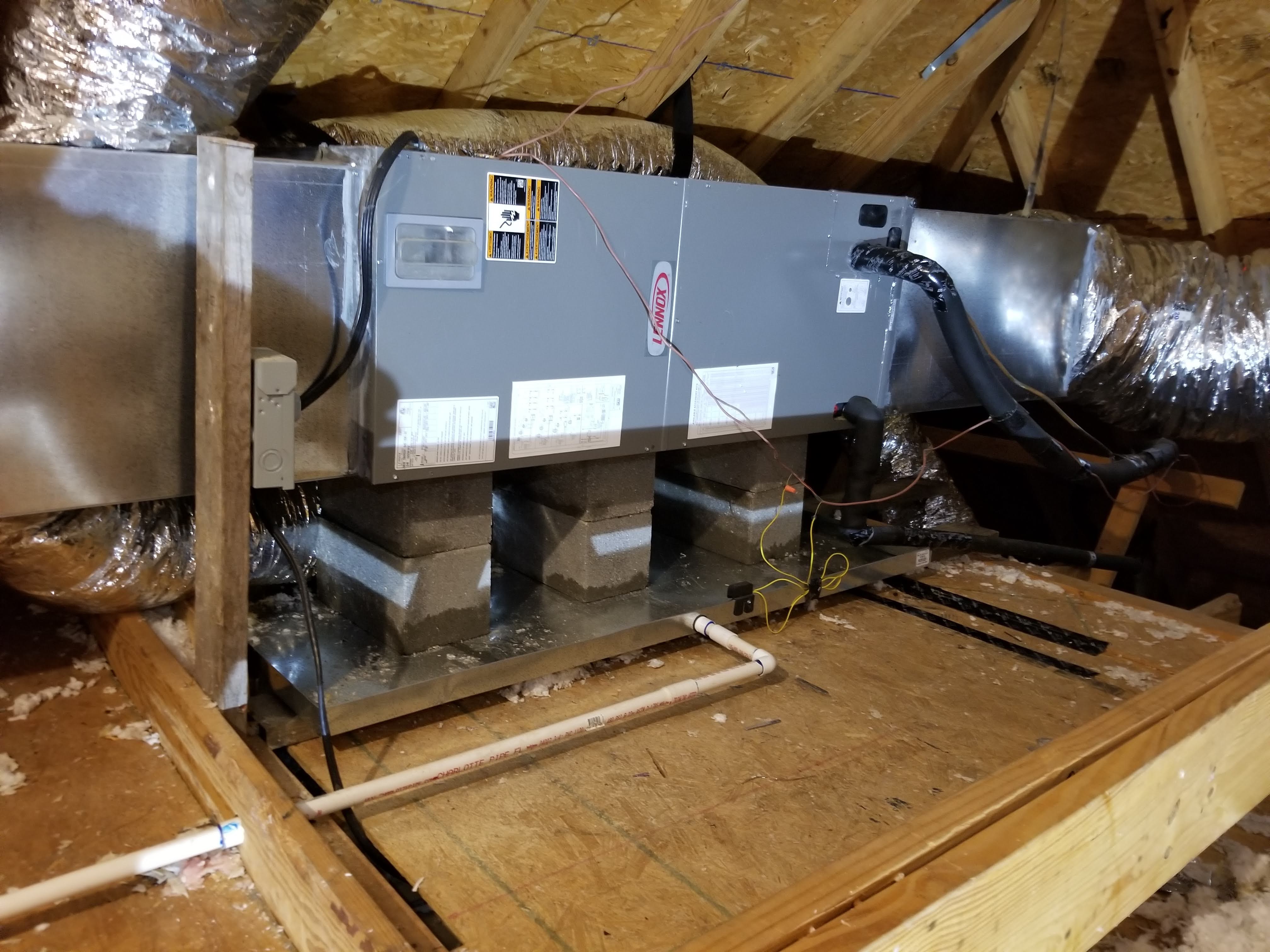 air conditioning repair Baton Rouge Shenandoah picture of raised height of air handler